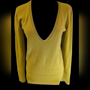 Vince Cashmere Lime Sweater Small